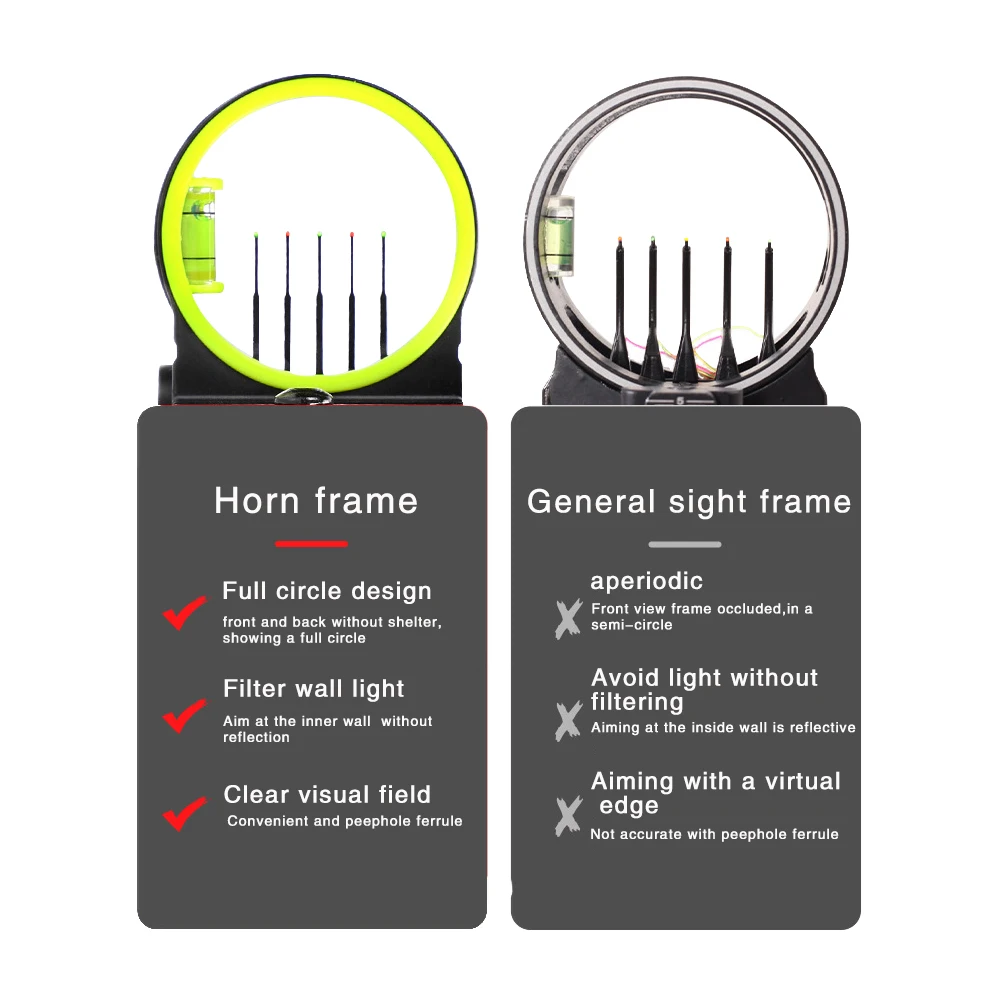 M2 Fine-Tuning adjustment 5 Needles Pins Aiming Sighting Quick-Tuning Sight  Rod Compound Bow Accessory